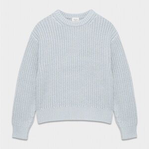 Aritzia Crewneck Wool Sweater Light Blue Size M